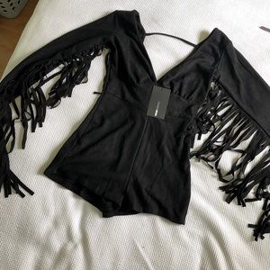 Fringed Romper